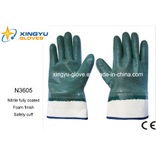 Guantes de trabajo de seguridad de espuma de nitrilo Jersey Liner (N3605)